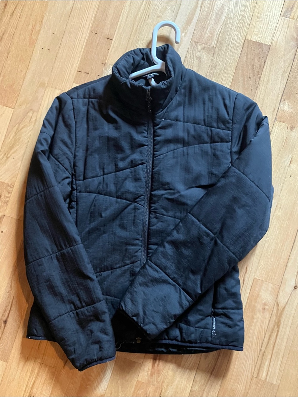 Women's Black Quilted Utility Jacket - Lightweight Packable Layer